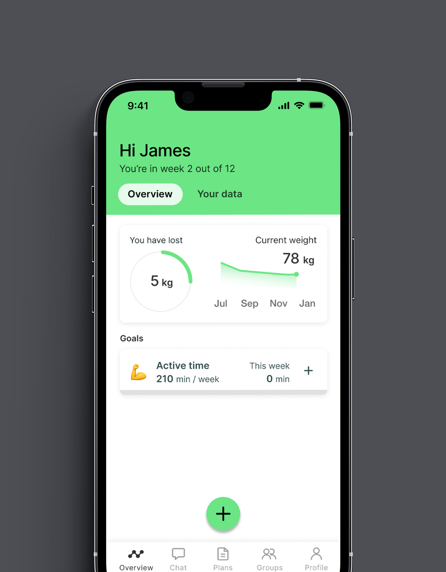 An image showcasing the tracker feature in the app